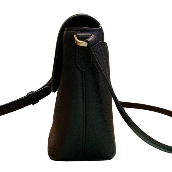 Kate Spade Black Pebbled Leather Flap Crossbody Small - Picture 6 of 11